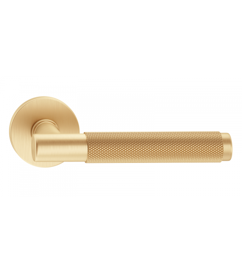 Tirador de puerta dorado satinado Time Slim diseño
