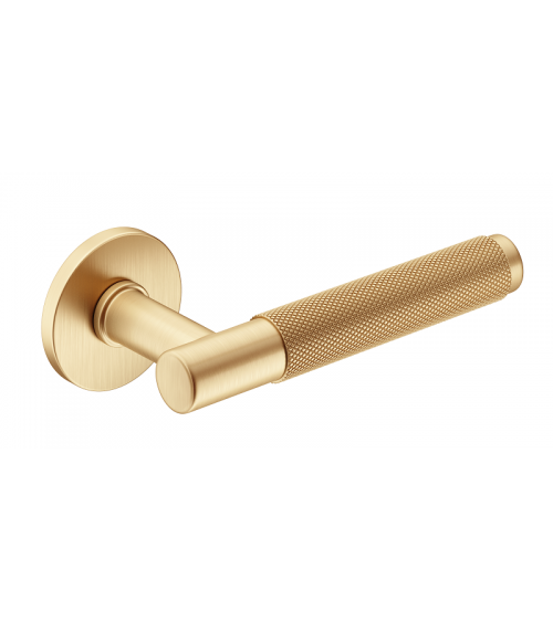 Tirador de puerta dorado satinado Time Slim diseño