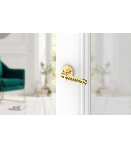 Tirador de puerta dorado pulido ARIA Slim diseño