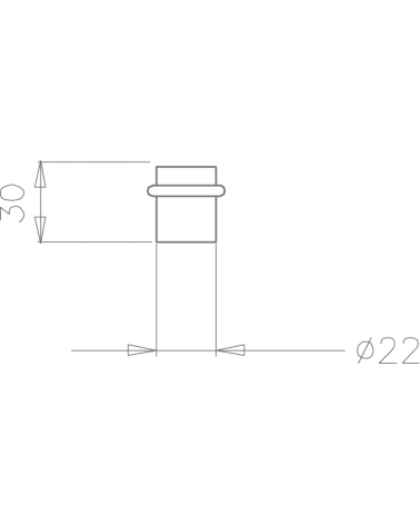 Tope de puerta TUPAI 1699 con dimensiones