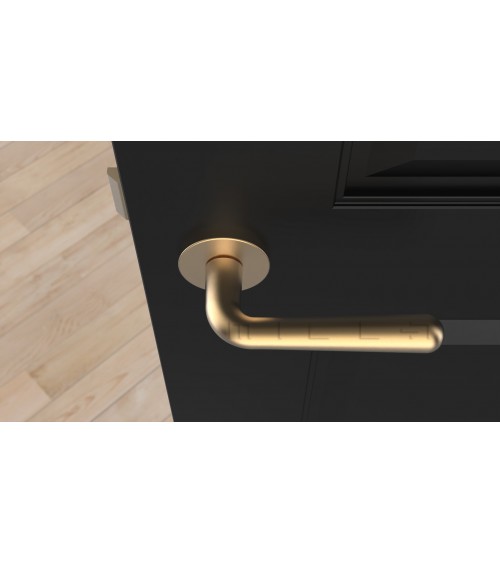 Manija de puerta oro satinado IRGA diseño