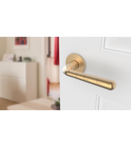 Manija de puerta oro satinado IRGA diseño