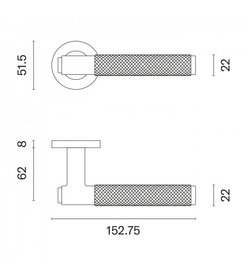 Tirador de puerta de acero inoxidable Sterk OVAL 1741 diseño de tirador