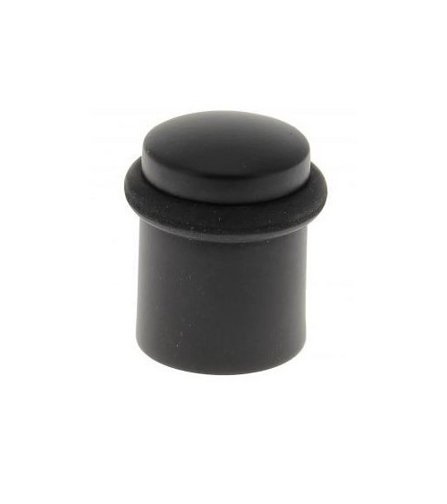 Tope de puerta negro en zamak para atornillar - modelo 822 - ferretería de diseño