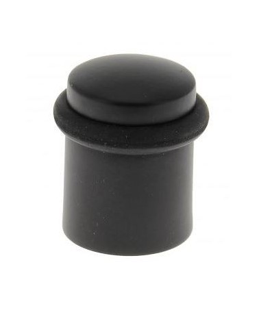 Tope de puerta negro en zamak para atornillar - modelo 822 - ferretería de diseño