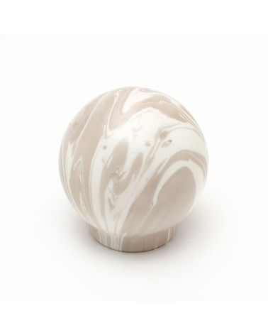 Botón de mueble de madera de haya gris, tirador de diseño