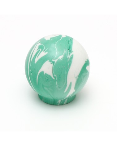 Botón de mueble de madera de haya verde intenso, tirador de diseño