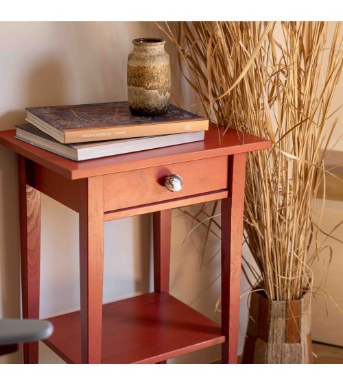Botón de mueble en madera de haya negro tirador de diseño