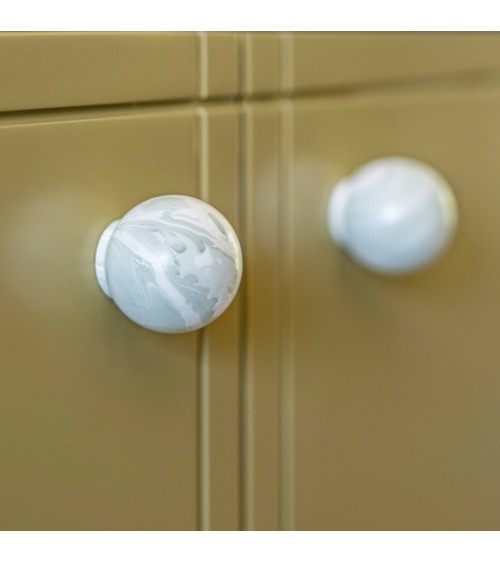 Botón de mueble de madera de haya Mistel, tirador de diseño