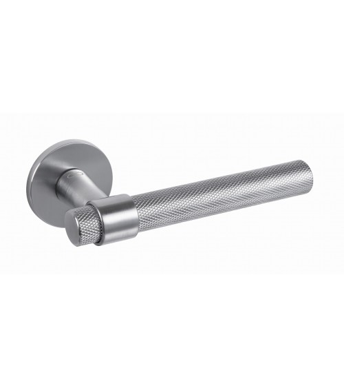 Manilla de puerta Cromo satinado Line GHOST Redonda - manilla de diseño