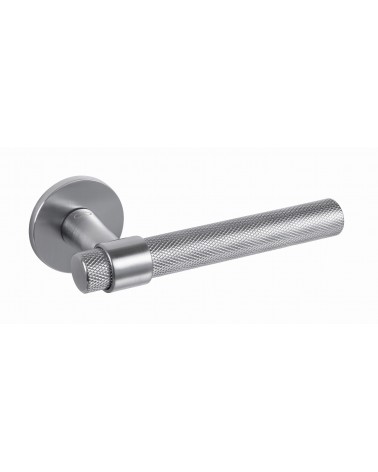 Manilla de puerta Cromo satinado Line GHOST Redonda - manilla de diseño