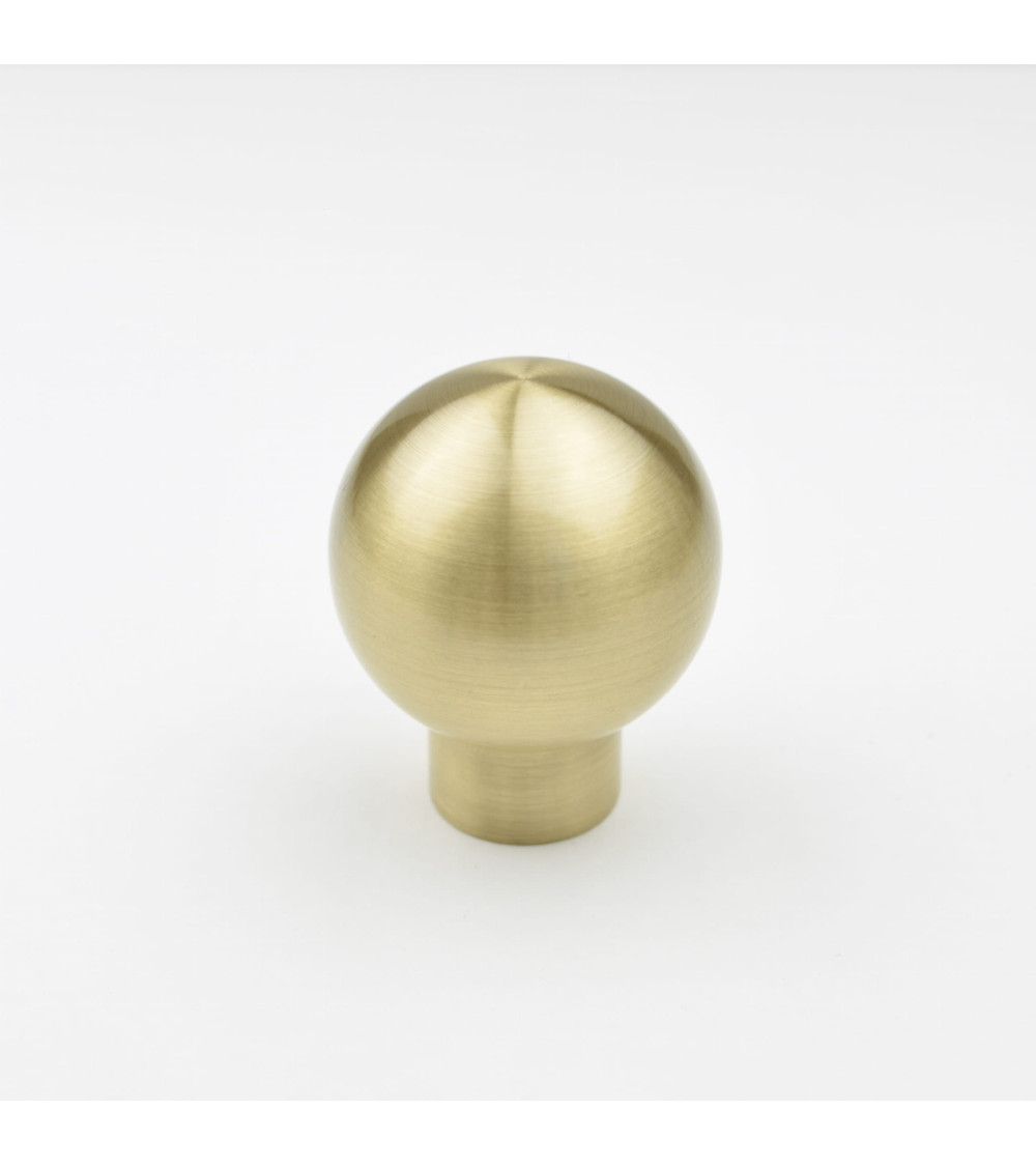 Botón de mueble en latón Boule tirador de diseño