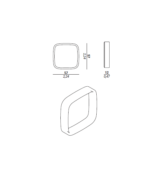 Tirador para puerta de cristal corredera moderna Cham tirador de diseño