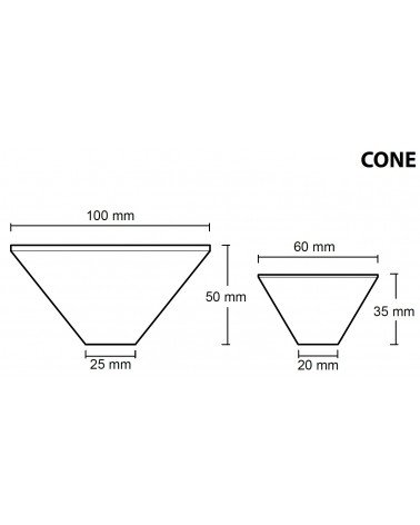 Pomo de mueble en cemento - Urbi & Orbi Demenico Rocks Cono - tirador de diseño