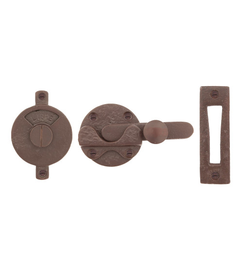 Copia del pestillo de puerta WC Rétro con gancho - herraje de diseño