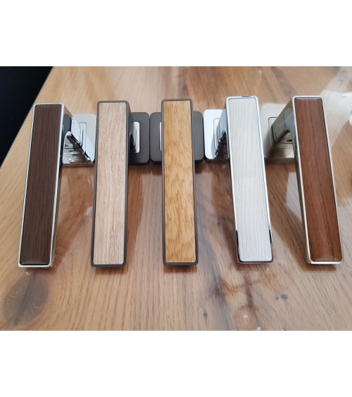 Manilla de puerta efecto madera - manilla Déco - manilla de diseño