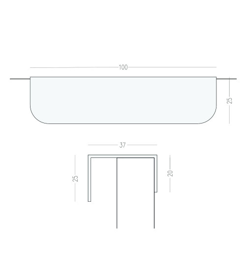 Tirador de mueble de latón EDIT EDGE tirador de diseño