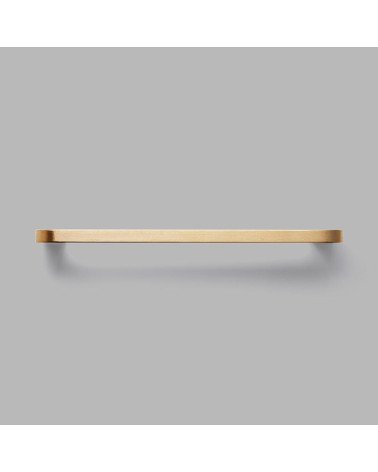 Tirador de mueble en latón cepillado ISA tirador de diseño vista desde arriba