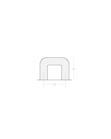 Tirador de mueble ISA XS con leyendas