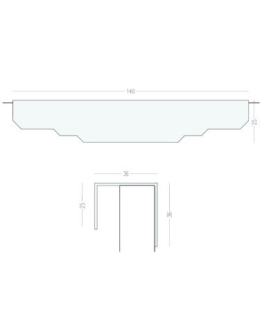 Tirador de mueble en latón KARLA BLACK con leyenda