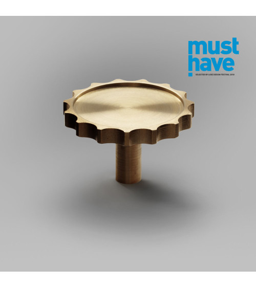 Botón de mueble dorado pulido LEXI tirador de diseño