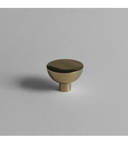 Botón de mueble dorado pulido LUNA M tirador de diseño