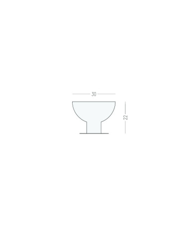 Botón de mueble LUNA M con leyenda
