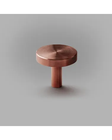 Botón de mueble de latón NENA M tirador de diseño colocado sobre una superficie plana