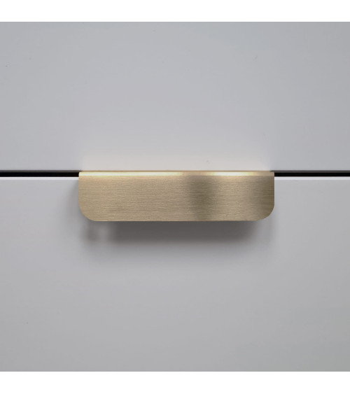 Tirador de mueble oro mate EDIT EDGE tirador de diseño