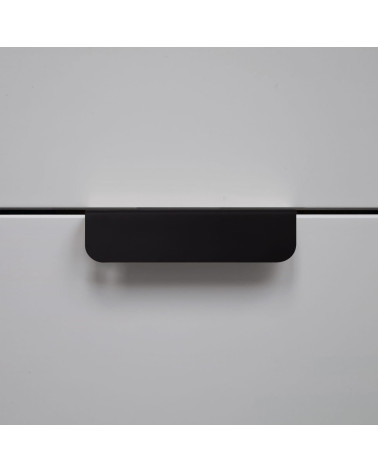 Tirador de mueble negro EDIT tirador de diseño visto de frente
