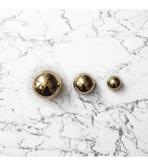 Botón de mueble dorado pulido ODETE tirador de diseño