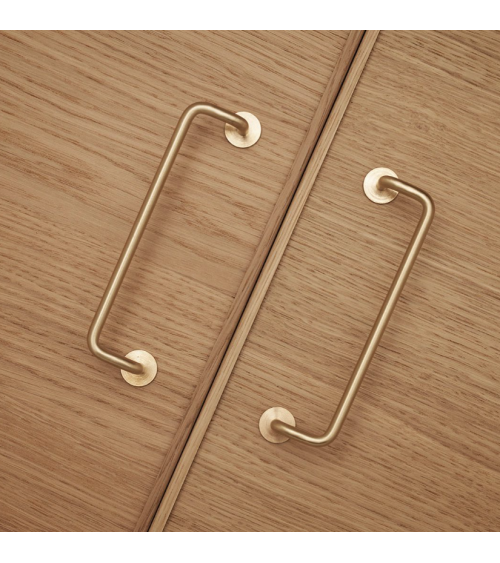 Tirador de mueble oro pulido AVA M barnizado tirador de diseño