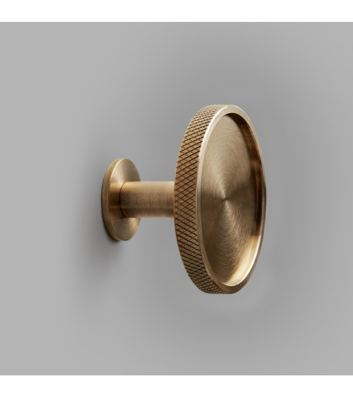 Percha de pared latón - tirador de diseño