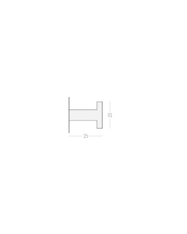 Percha de pared negra S - tirador de diseño