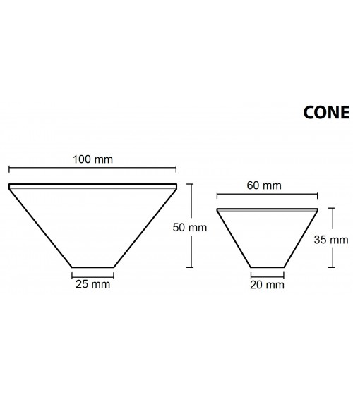 Botón de mueble de cemento - Urbi & Orbi Demenico Rocks Cono - tirador de diseño