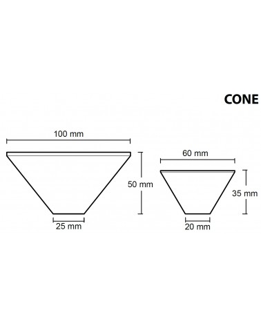 Botón de mueble de cemento - Urbi & Orbi Demenico Rocks Cono - tirador de diseño
