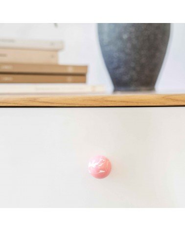 Botón de mueble de madera de haya Rosa - tirador de diseño