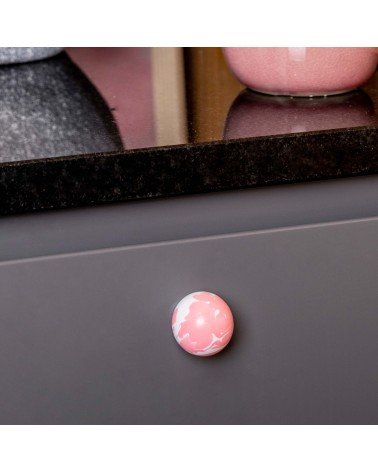 Botón de mueble de madera de haya Rosa - tirador de diseño