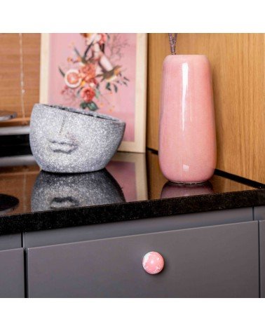 Botón de mueble de madera de haya Rosa - tirador de diseño