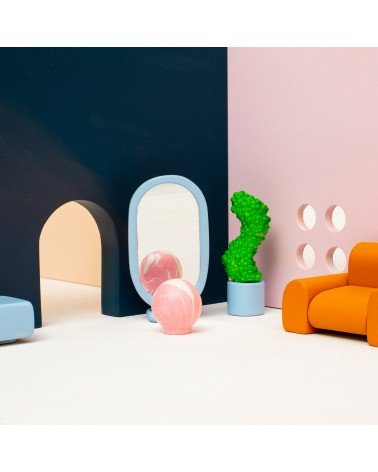Botón de mueble de madera de haya Rosa - tirador de diseño