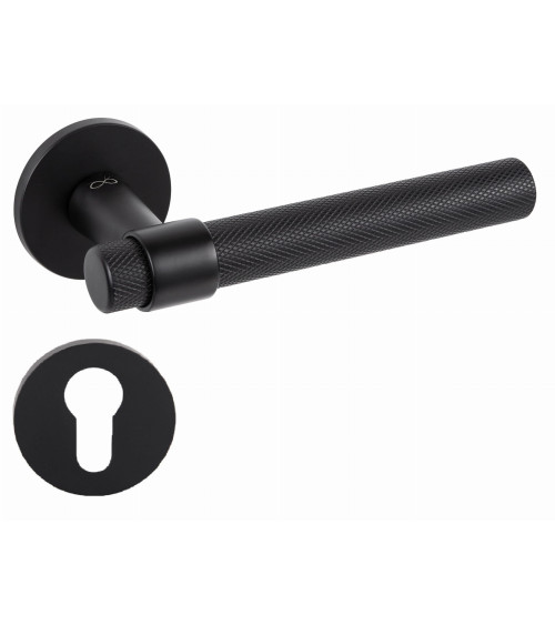 Tirador de puerta negra GHOST diseño