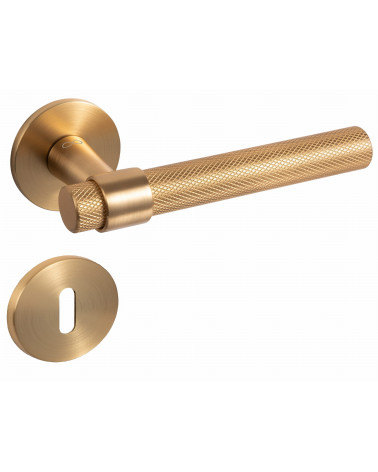 Tirador de puerta texturizado GHOST tirador de diseño con escudo de llave L