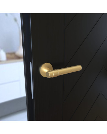 Tirador de puerta texturizado GHOST tirador de diseño montado en una puerta