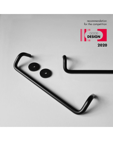 Tirador de mueble negro AVA tirador de diseño talla mediana