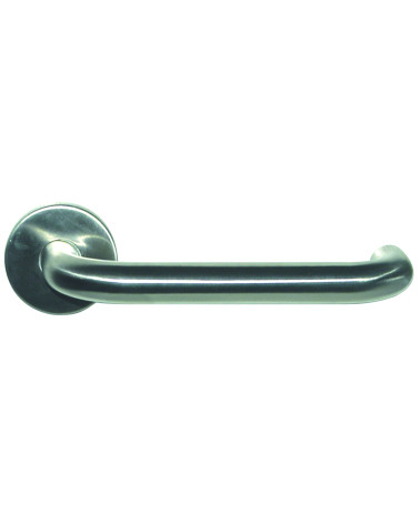 Tirador de Puerta Ergonómico PMR sobre fondo blanco, vista lateral