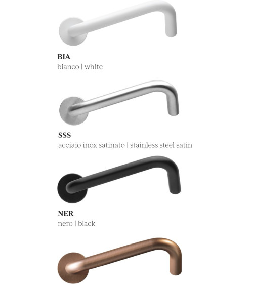 Tiradores de Puerta PMR de Alta Gama en Acero Inoxidable Italiano de color Negro - modelo NoHand - tirador de diseño