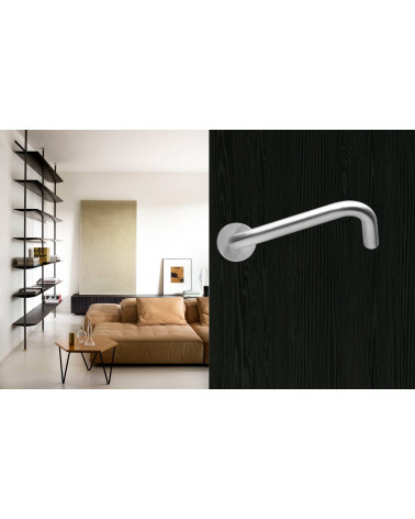 Tiradores de Puerta PMR de Alta Gama en Acero Inoxidable Cepillado - modelo NoHand - tirador de diseño