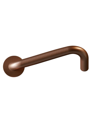 Manivelas de puerta PMR en acero inoxidable, modelo NoHand con acabado cobrizo - Made in Italy - manivela de diseño