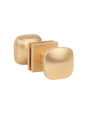 Bouton de porte oro mate KIAMA cuadrado - manivela de diseño