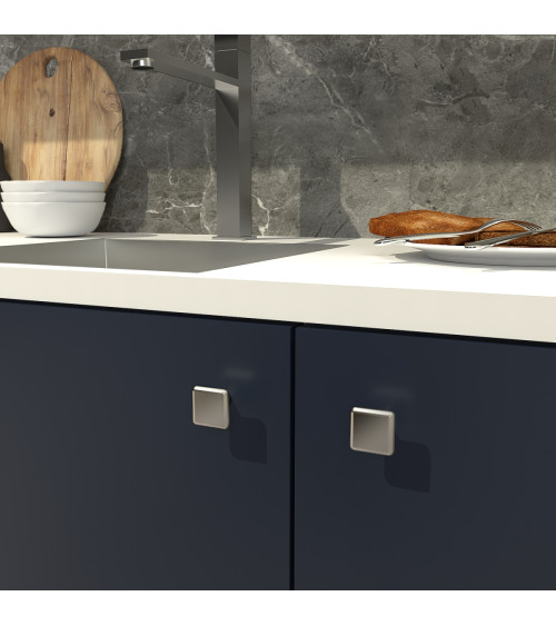 Botón de mueble cromo satinado NOX tirador de diseño